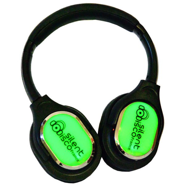 casques silent disco Ultra Crystal HD vert