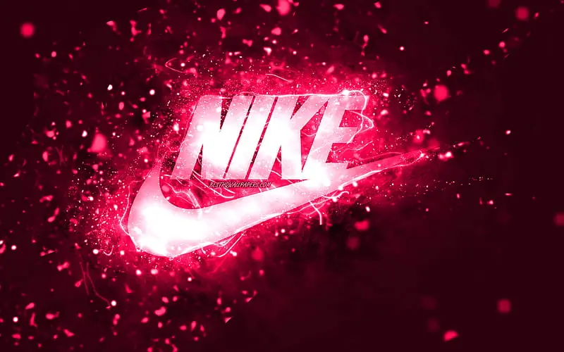 nike logo red colour