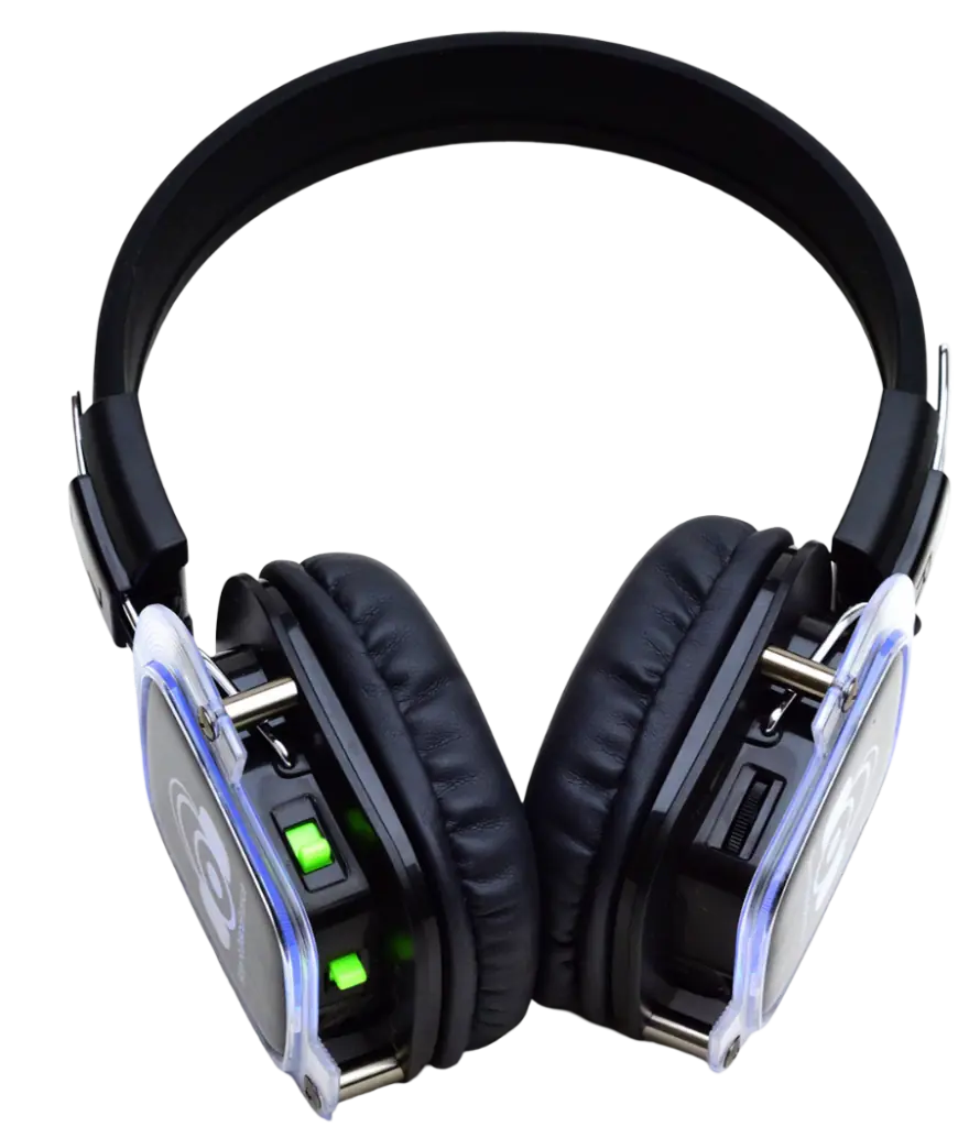 Casques Glow-LED – 3 canaux RGB pour festivals et événements musicaux