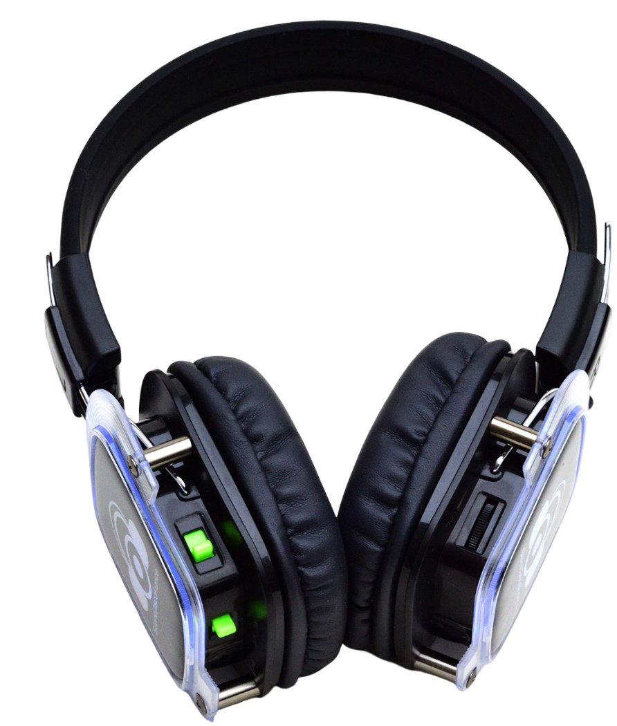 Casques Glow-LED – 3 canaux RGB pour festivals et événements musicaux